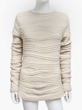 JITROIS | Deconstructed Ruched Angora Wool Knit Sweater Size US 8